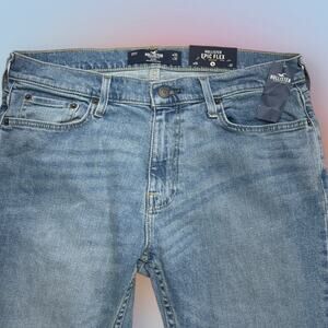 Hollister Men's Skinny Jeans - Light Blue